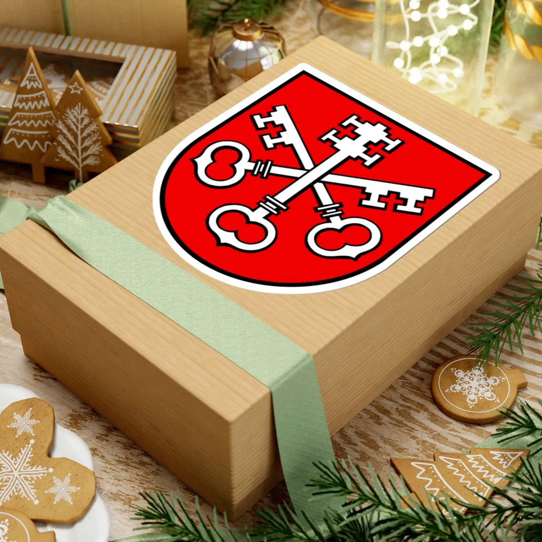 Wappen Obersiggenthal AG (Switzerland) (Coat of Arms) STICKER Vinyl Kiss-Cut Decal - The Sticker Space