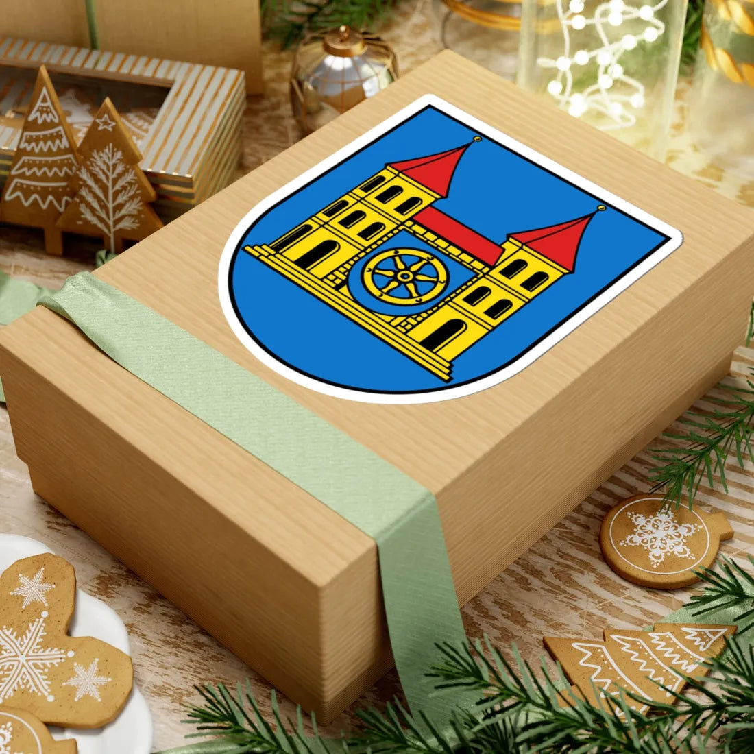 Wappen Oederan (Germany) (Coat of Arms) STICKER Vinyl Kiss-Cut Decal - The Sticker Space