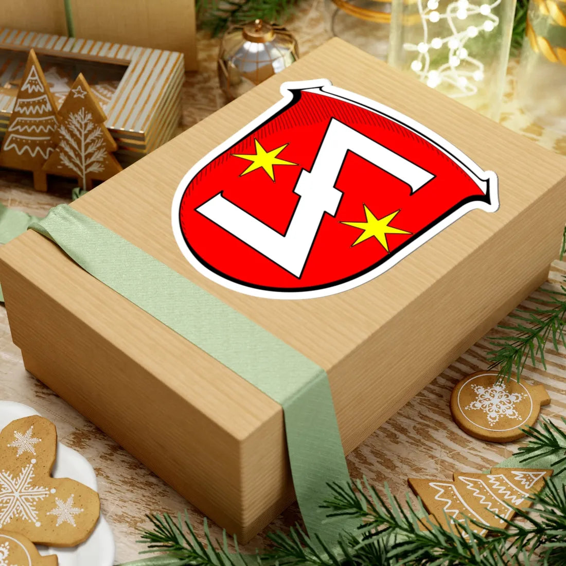 Wappen Oestrich-Winkel (Germany) (Coat of Arms) STICKER Vinyl Kiss-Cut Decal - The Sticker Space