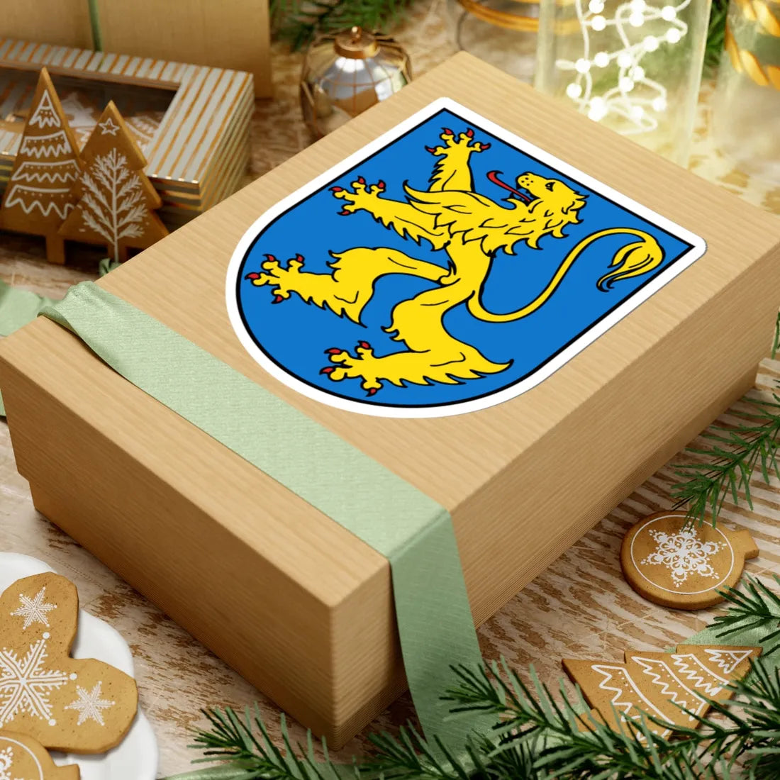 Wappen Pegau (Germany) (Coat of Arms) STICKER Vinyl Kiss-Cut Decal - The Sticker Space