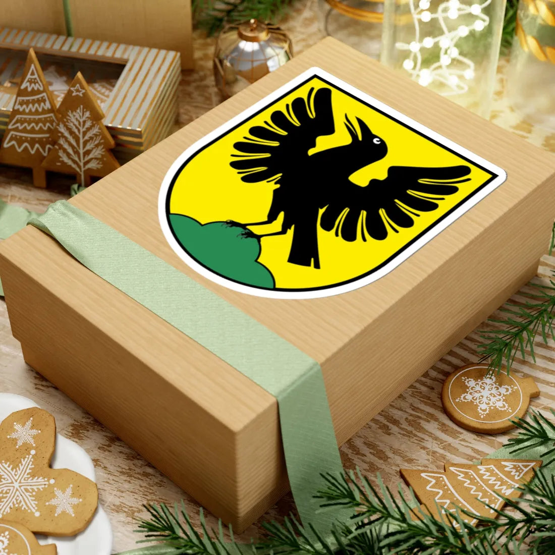 Wappen Rabenau (Germany) (Coat of Arms) STICKER Vinyl Kiss-Cut Decal - The Sticker Space