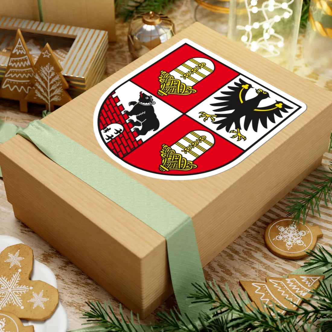 Wappen Salzlandkreis (Germany) (Coat of Arms) STICKER Vinyl Kiss-Cut Decal - The Sticker Space