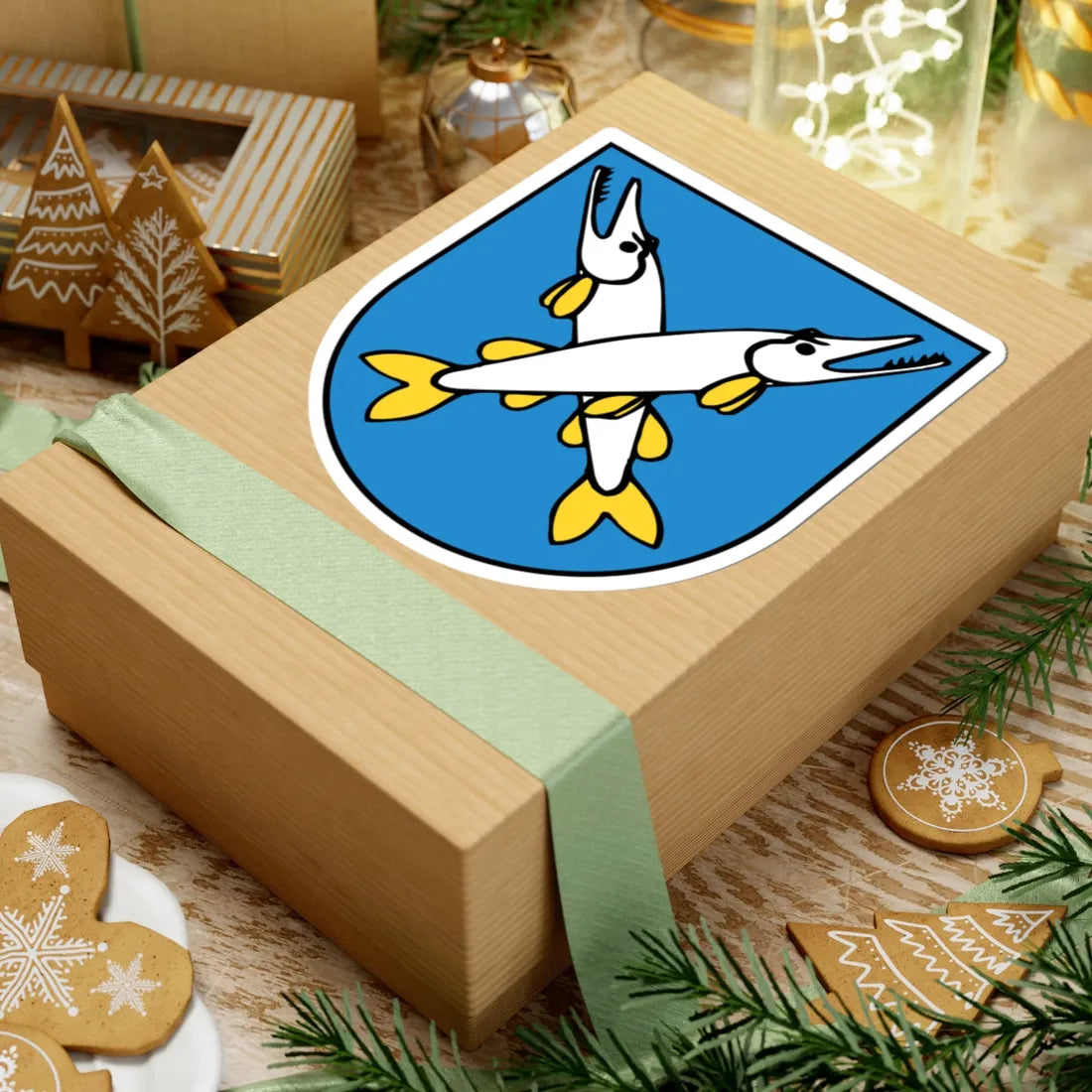 Wappen Seedorf UR (Switzerland) (Coat of Arms) STICKER Vinyl Kiss-Cut Decal - The Sticker Space