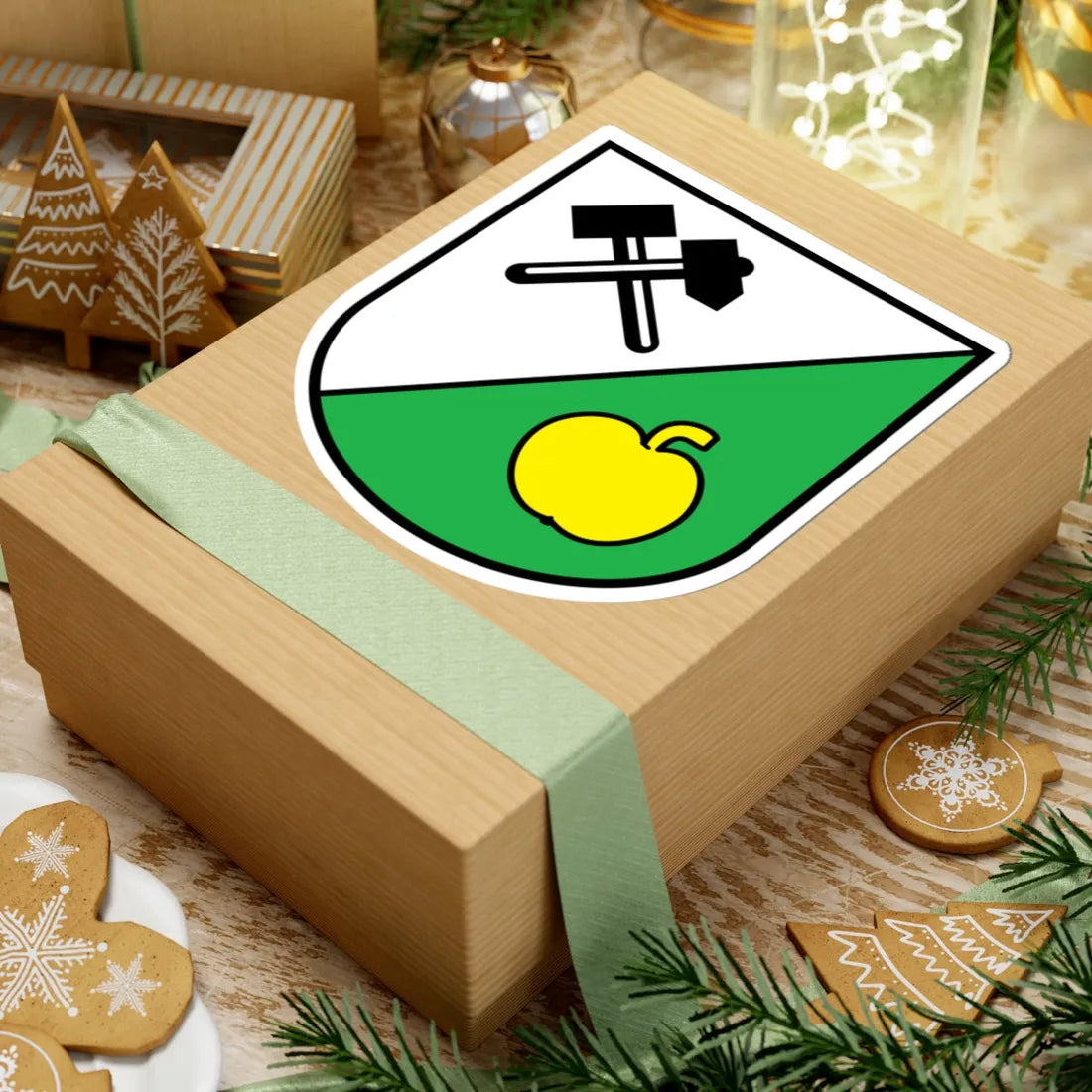 Wappen Sornzig-Ablaß Sachsen (Germany) (Coat of Arms) STICKER Vinyl Kiss-Cut Decal - The Sticker Space