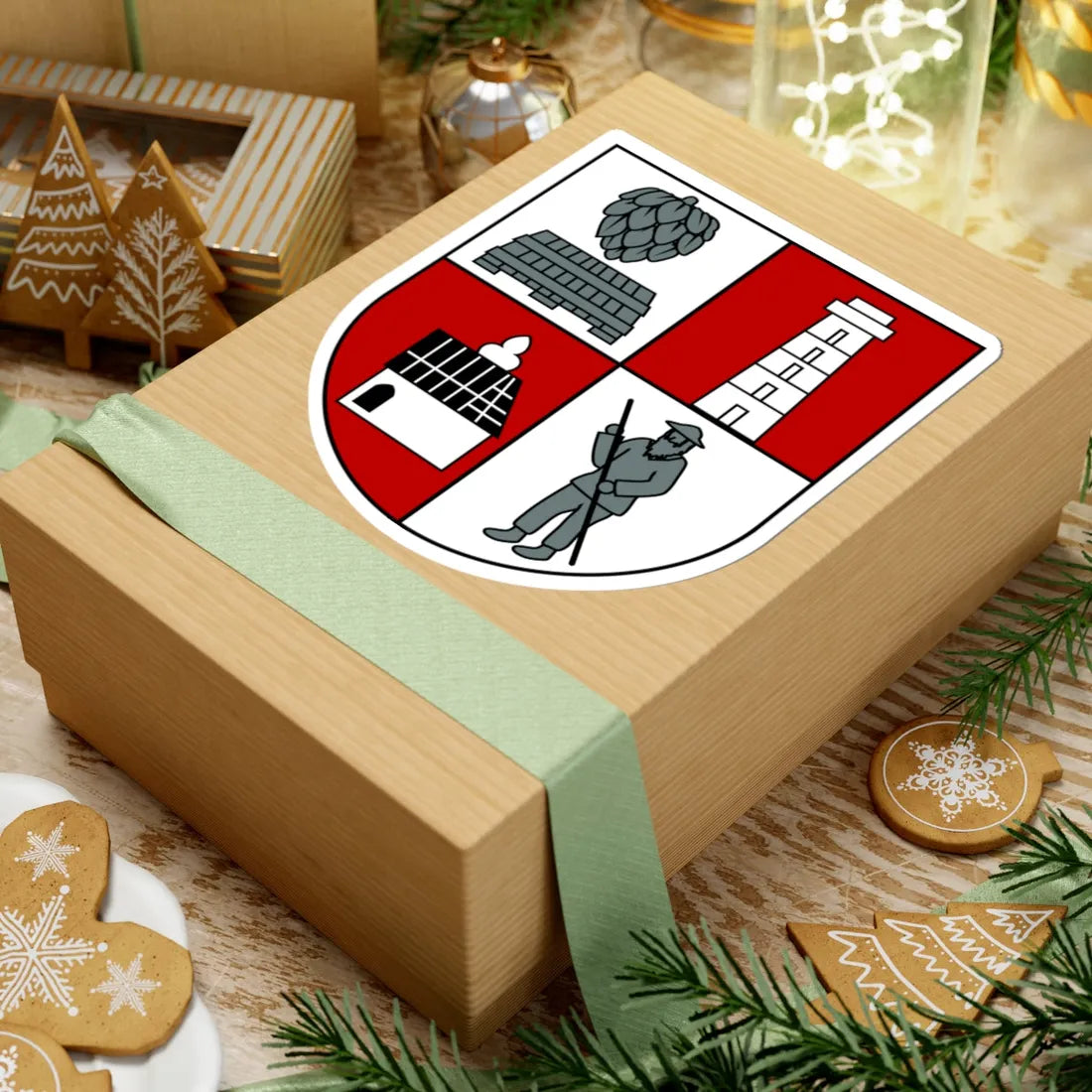 Wappen Steinberg Vogtland (Germany) (Coat of Arms) STICKER Vinyl Kiss-Cut Decal - The Sticker Space