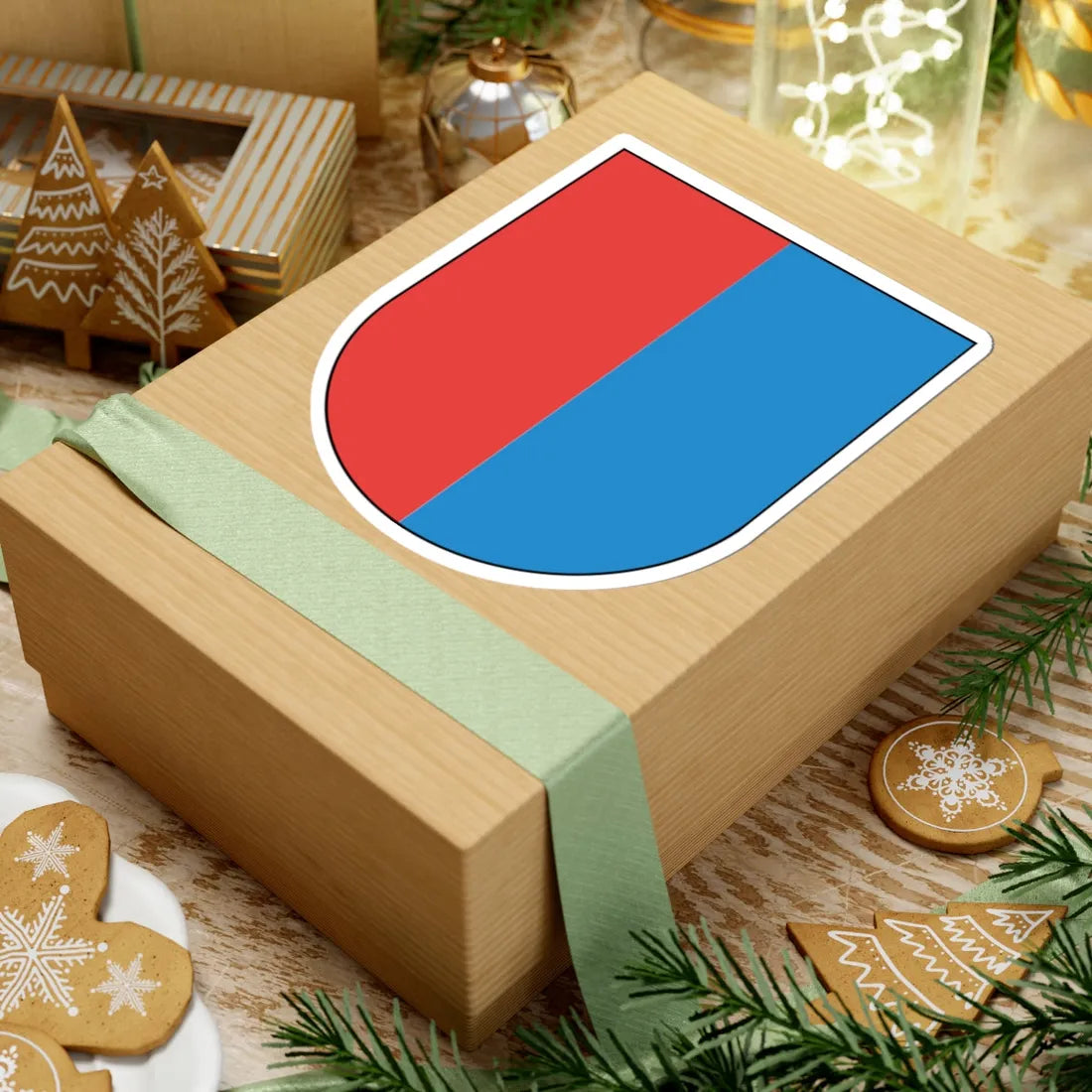 Wappen Tessin matt (Switzerland) (Coat of Arms) STICKER Vinyl Kiss-Cut Decal - The Sticker Space