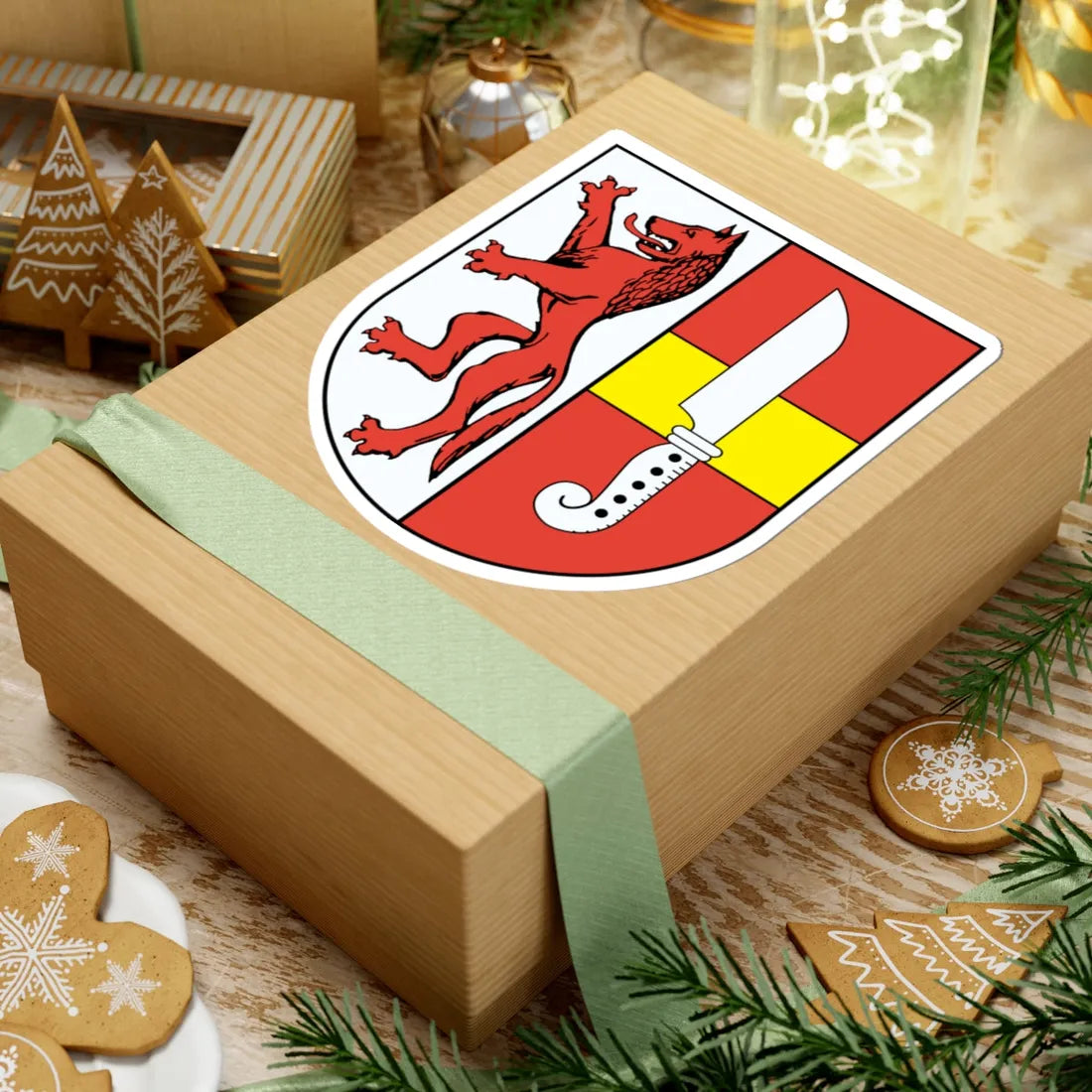 Wappen Treuen (Germany) (Coat of Arms) STICKER Vinyl Kiss-Cut Decal - The Sticker Space