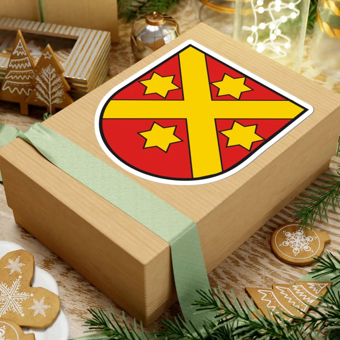 Wappen Wabern (Switzerland) (Coat of Arms) STICKER Vinyl Kiss-Cut Decal - The Sticker Space