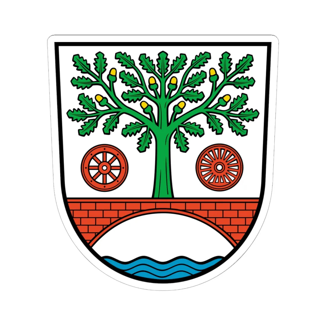 Wappen Zepernick (Germany) (Coat of Arms) STICKER Vinyl Kiss-Cut Decal - The Sticker Space