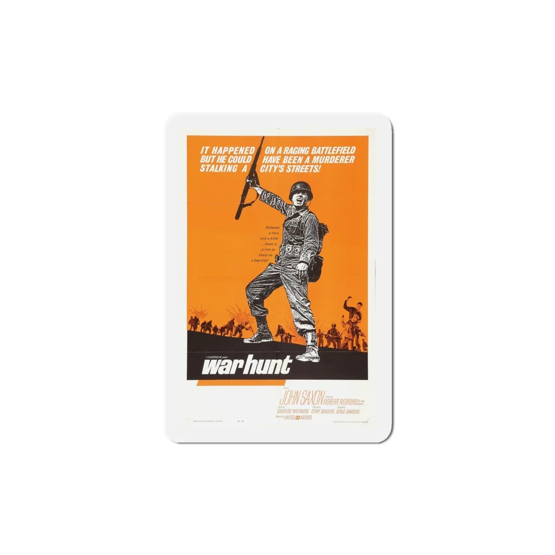 War Hunt 1962 Movie Poster Refrigerator Magnet 5 Inch - The Sticker Space