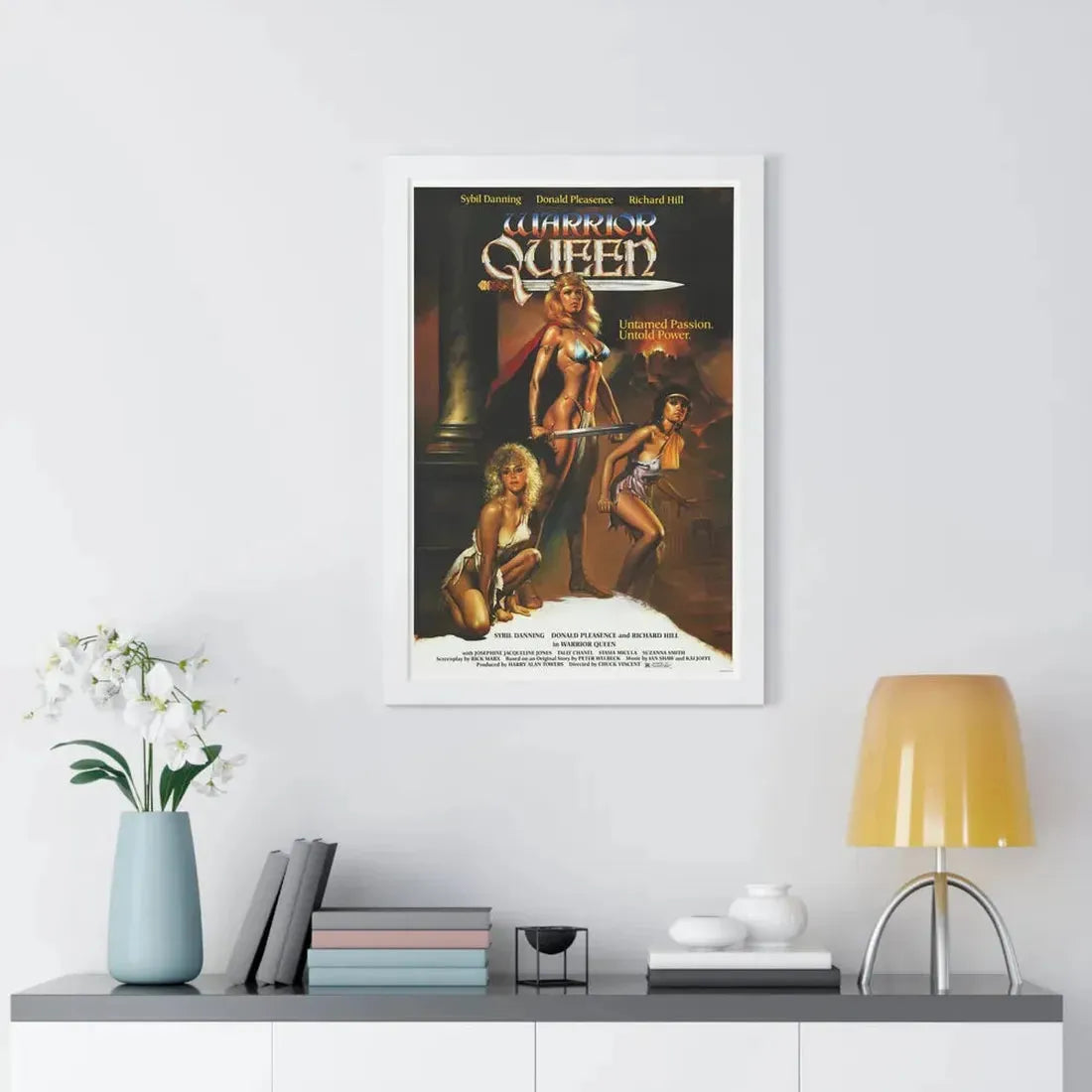 WARRIOR QUEEN 1987 - Framed Movie Poster - The Sticker Space