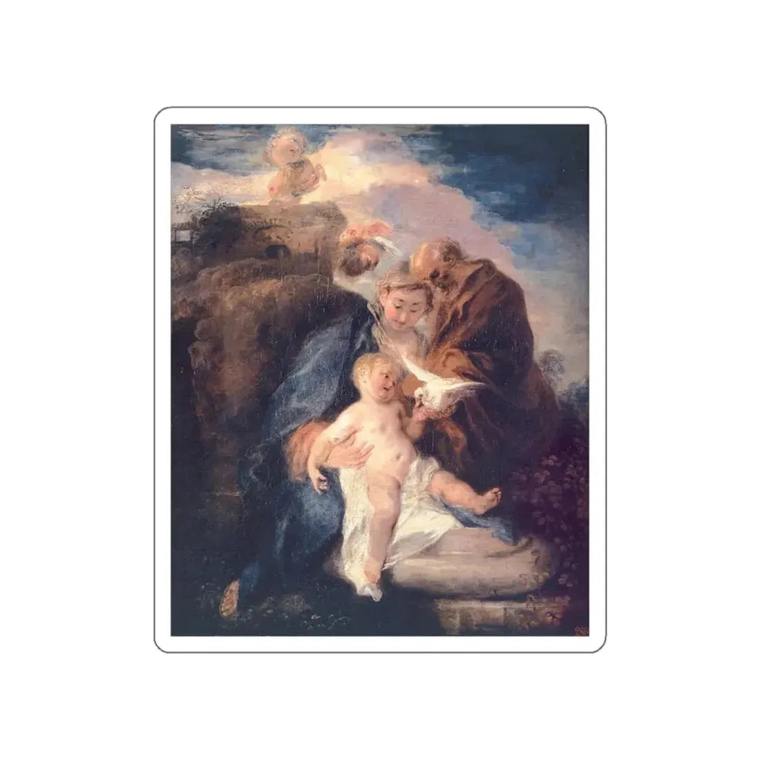 WATTEAU, Jean-Antoine - 40 (Artwork) STICKER Vinyl Die-Cut Decal - The Sticker Space