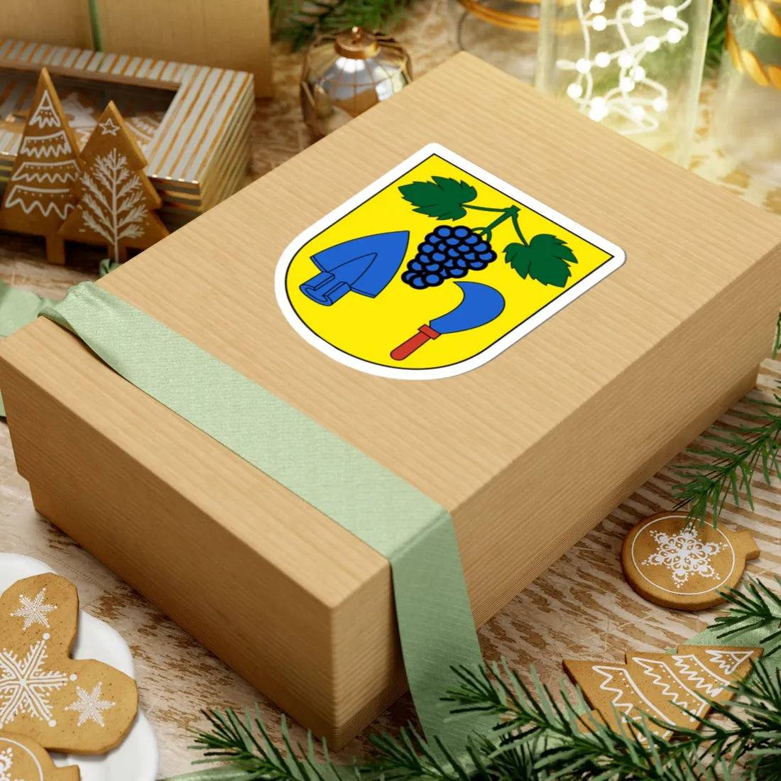 Weiningen-blazon (Switzerland) (Coat of Arms) STICKER Vinyl Kiss-Cut Decal - The Sticker Space