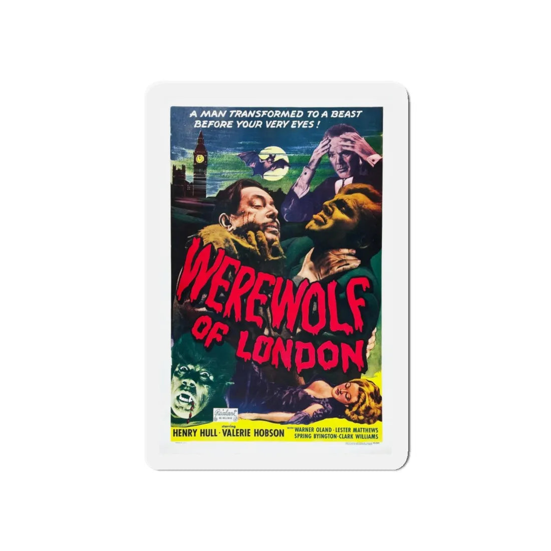 WEREWOLF OF LONDON (2) 1935 Movie Poster - Refrigerator Magnet 5 Inch - The Sticker Space