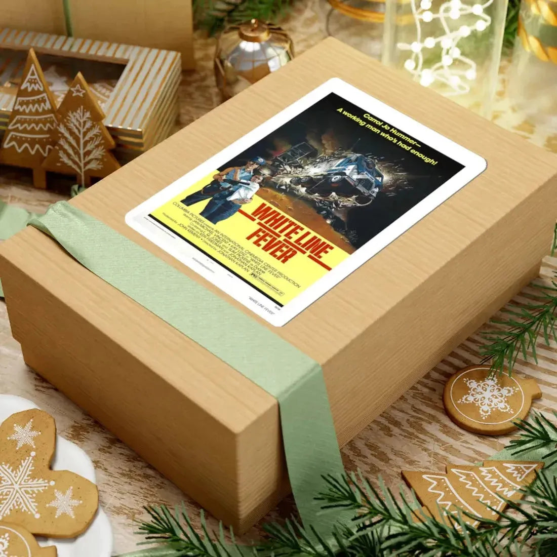 WHITE LINE FEVER (2) 1975 Movie Poster - STICKER Vinyl Kiss-Cut Decal - The Sticker Space