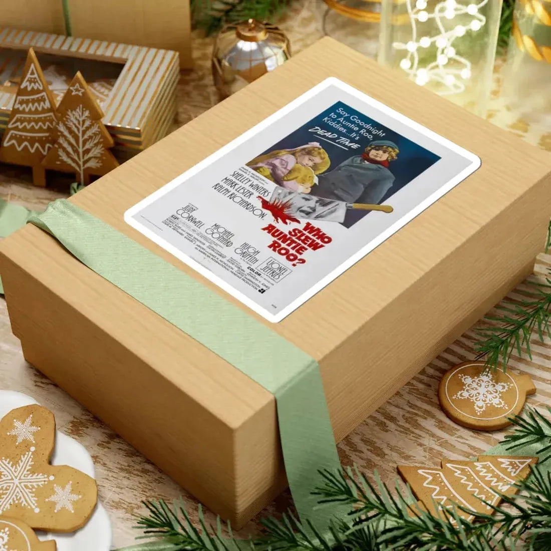 WHO SLEW AUNTIE ROO 1971 Movie Poster - STICKER Vinyl Kiss-Cut Decal - The Sticker Space