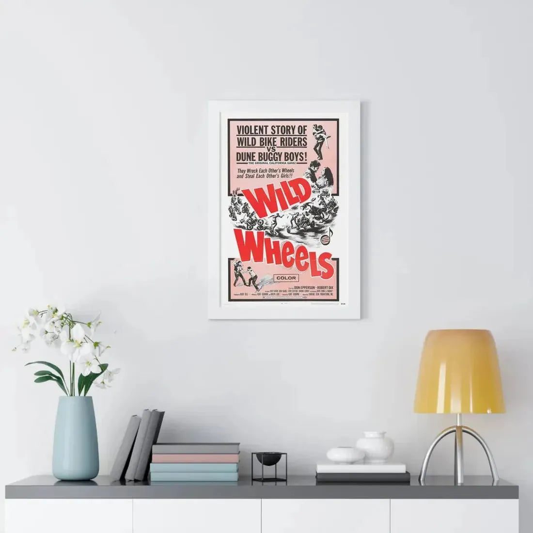 WILD WHEELS 1969 - Framed Movie Poster - The Sticker Space