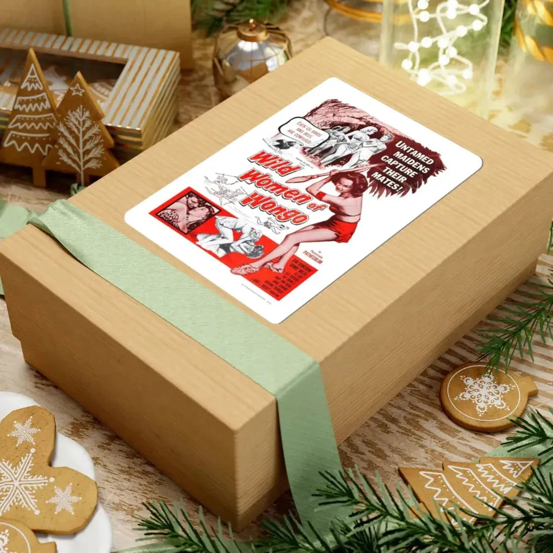 WILD WOMEN OF WONGO 1959 Movie Poster - STICKER Vinyl Kiss-Cut Decal - The Sticker Space