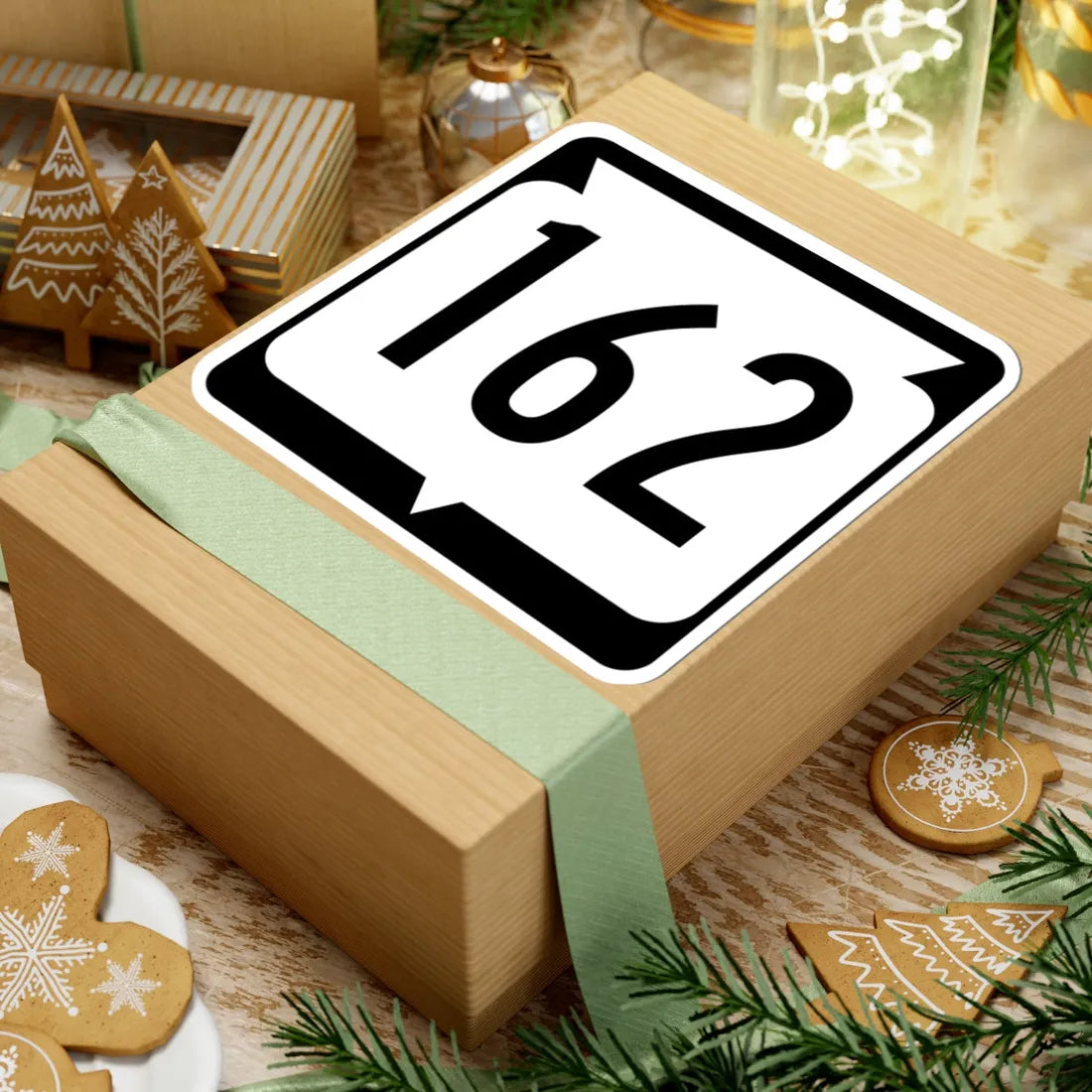 WIS 162 (Wisconsin) (Road Sign) STICKER Vinyl Kiss-Cut Decal - The Sticker Space