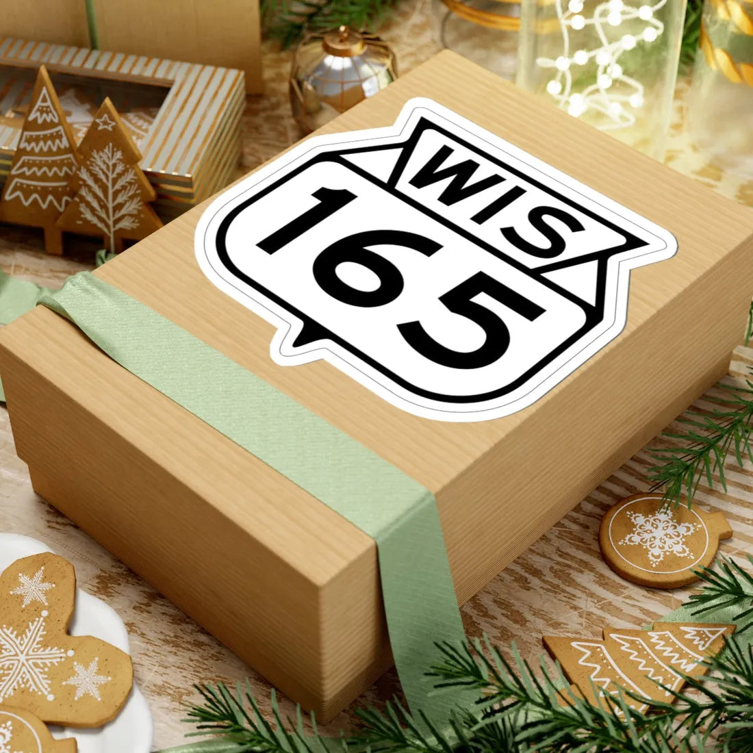 WIS 165 1949 (Wisconsin) (Road Sign) STICKER Vinyl Kiss-Cut Decal - The Sticker Space