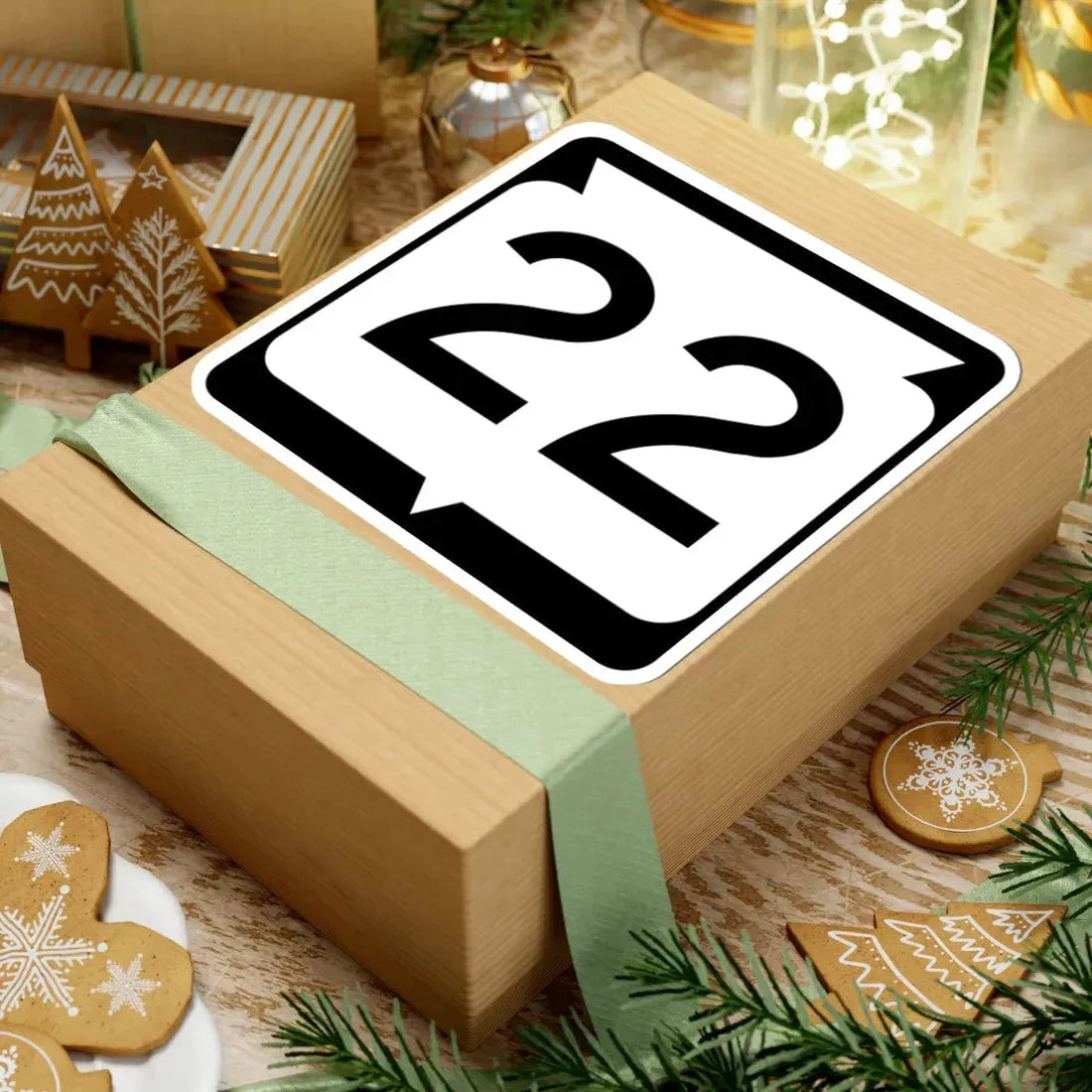 WIS 22 (Wisconsin) (Road Sign) STICKER Vinyl Kiss-Cut Decal - The Sticker Space