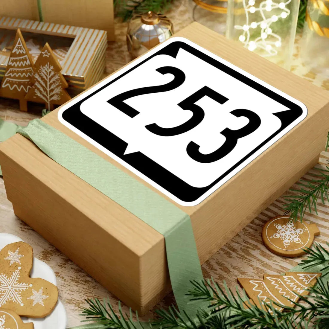 WIS 253 (Wisconsin) (Road Sign) STICKER Vinyl Kiss-Cut Decal - The Sticker Space