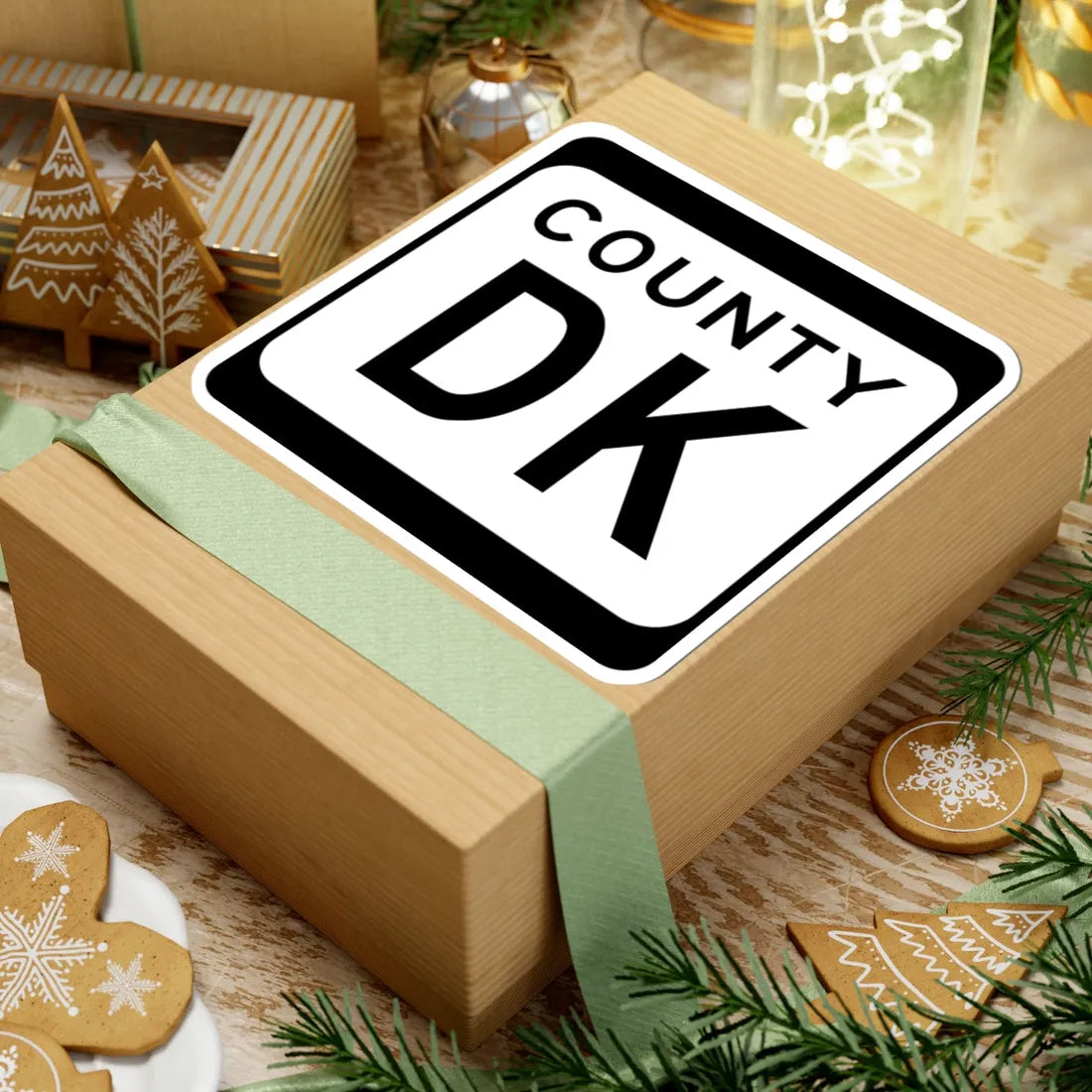 WIS County DK (Wisconsin) (Road Sign) STICKER Vinyl Kiss-Cut Decal - The Sticker Space