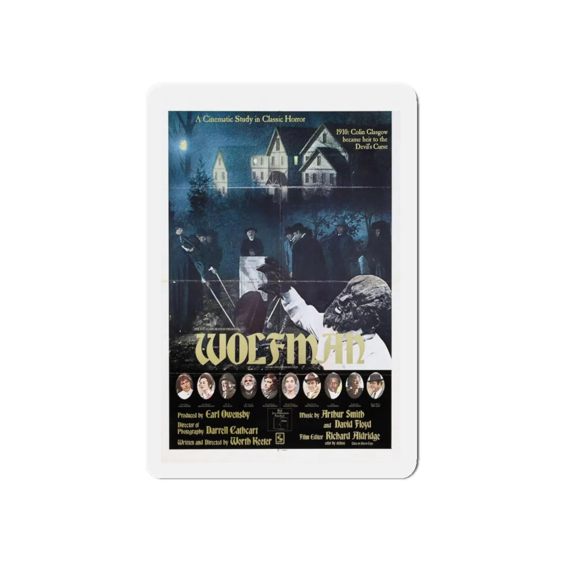 WOLFMAN 1979 Movie Poster - Refrigerator Magnet 5 Inch - The Sticker Space