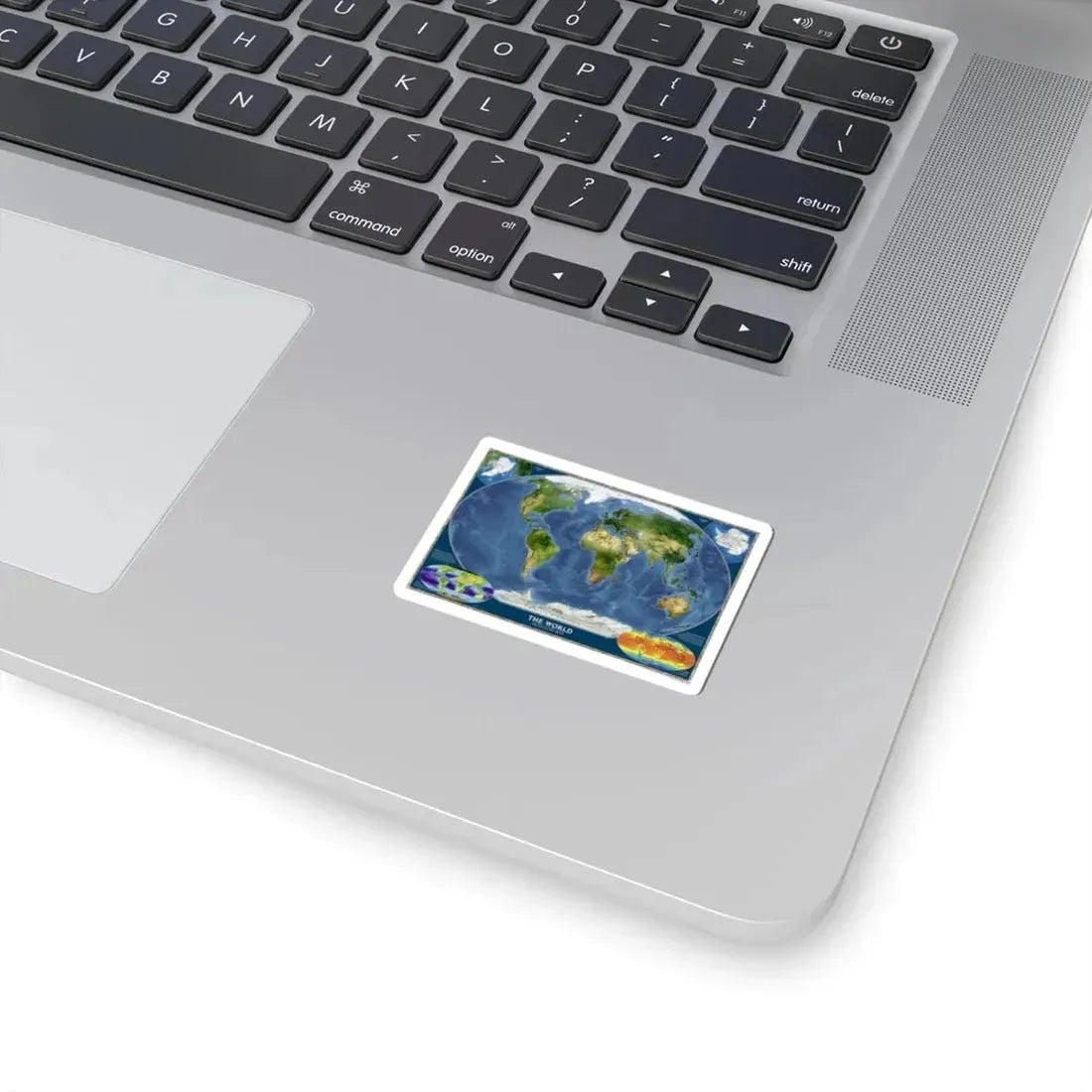 World Map - Satellite (2001) (Map) STICKER Vinyl Kiss-Cut Decal - The Sticker Space