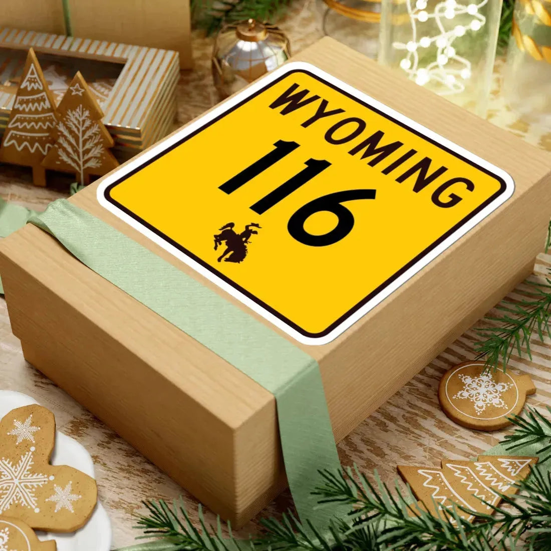 WY-116 (Wyoming) (Road Sign) STICKER Vinyl Kiss-Cut Decal - The Sticker Space