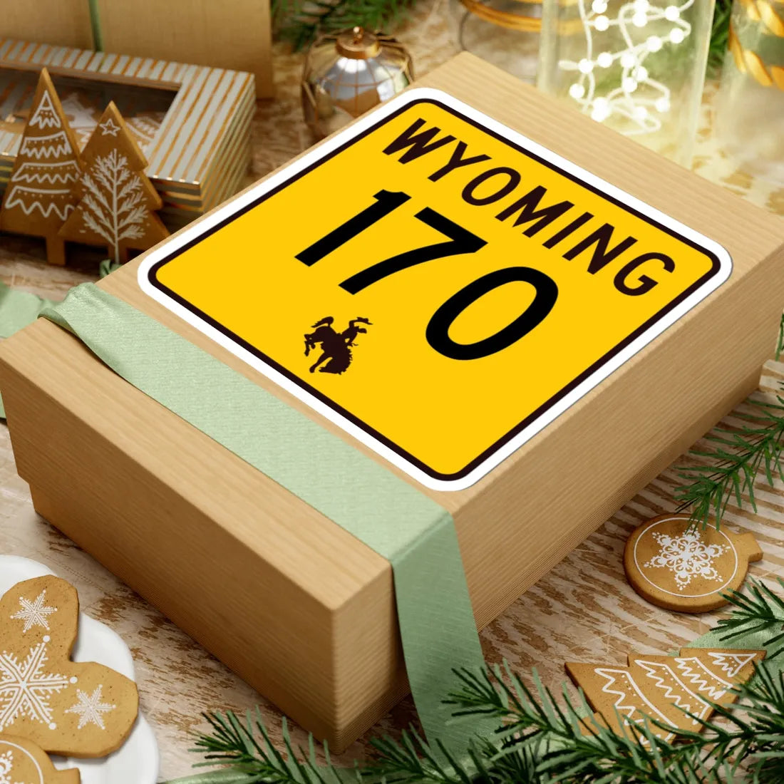 WY-170 (Wyoming) (Road Sign) STICKER Vinyl Kiss-Cut Decal - The Sticker Space