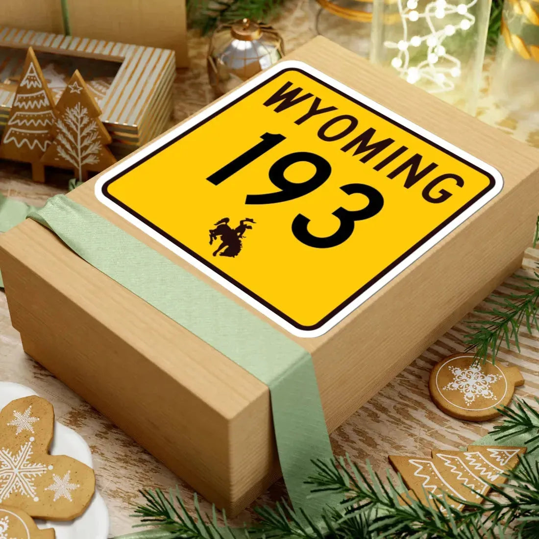 WY-193 (Wyoming) (Road Sign) STICKER Vinyl Kiss-Cut Decal - The Sticker Space