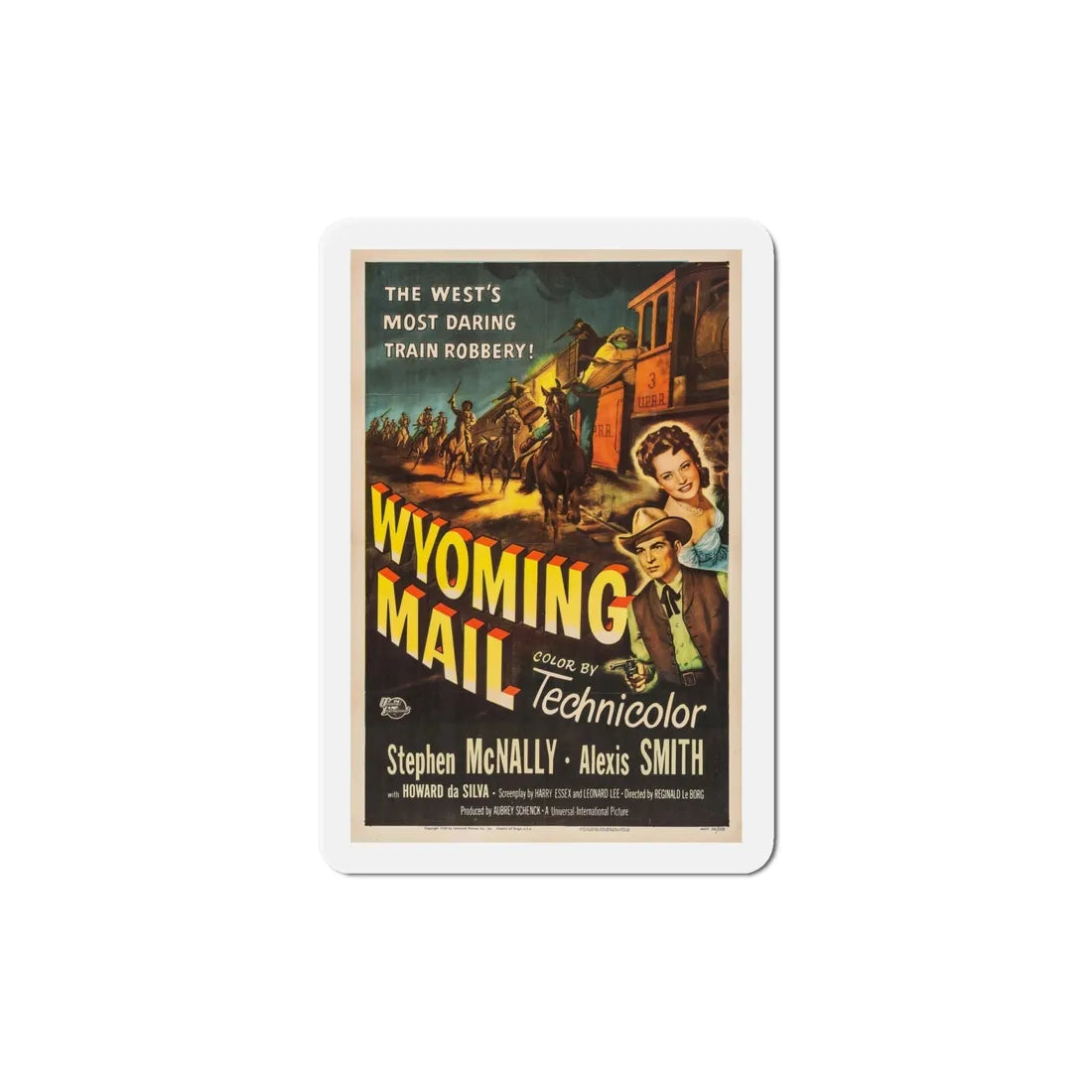 Wyoming Mail 1950 Movie Poster Refrigerator Magnet 6 Inch - The Sticker Space