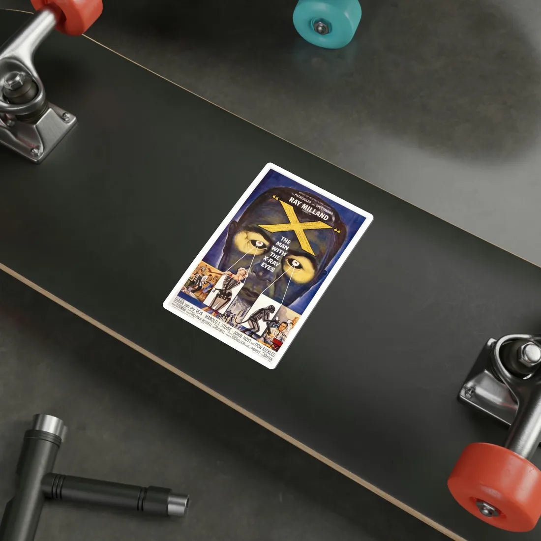 X The Man with the XRay Eyes 1963 Movie Poster STICKER Vinyl Die-Cut Decal - The Sticker Space