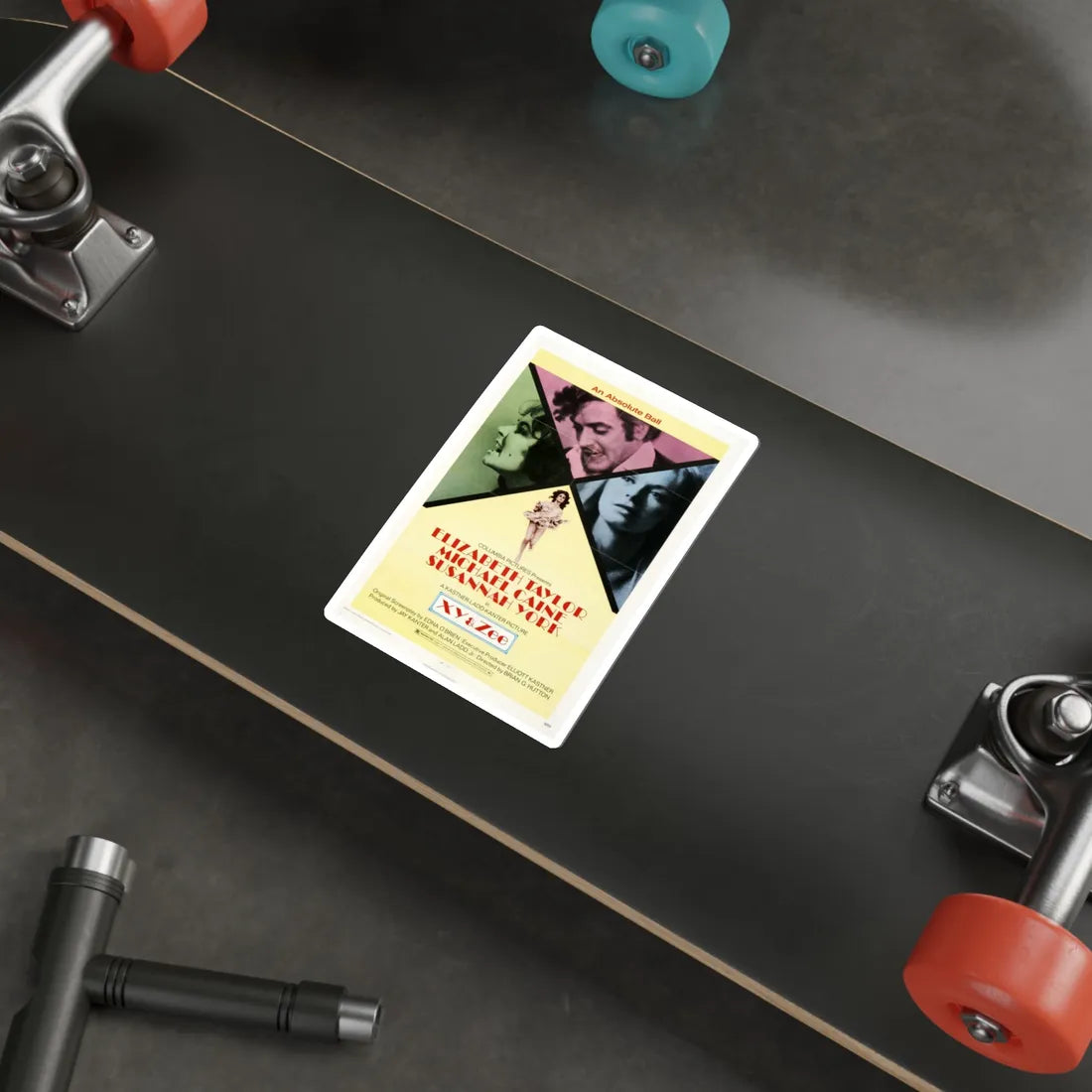 X Y and Zee 1972 Movie Poster STICKER Vinyl Die-Cut Decal - The Sticker Space