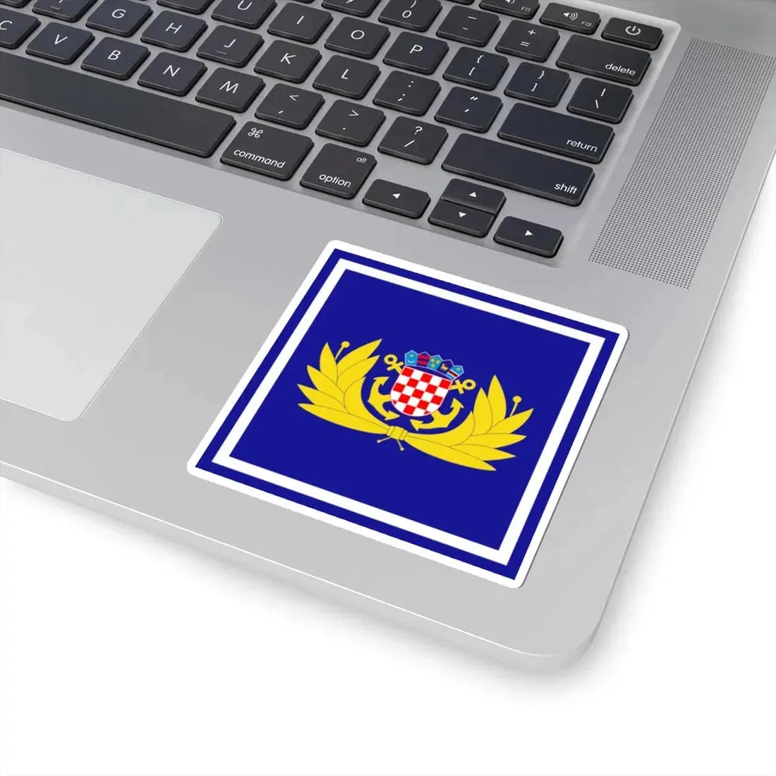 Zastava zapovjednika HRM (Croatia) STICKER Vinyl Kiss-Cut Decal - The Sticker Space