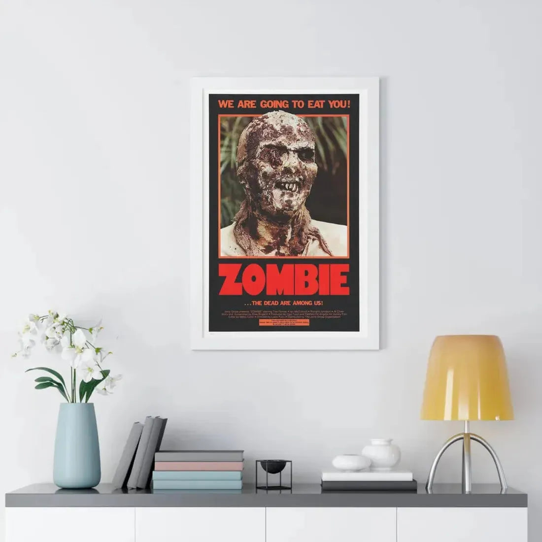 ZOMBIE (ZOMBIE 2, ZOMBIE FLESHEATERS) 1979 - Framed Movie Poster - The Sticker Space