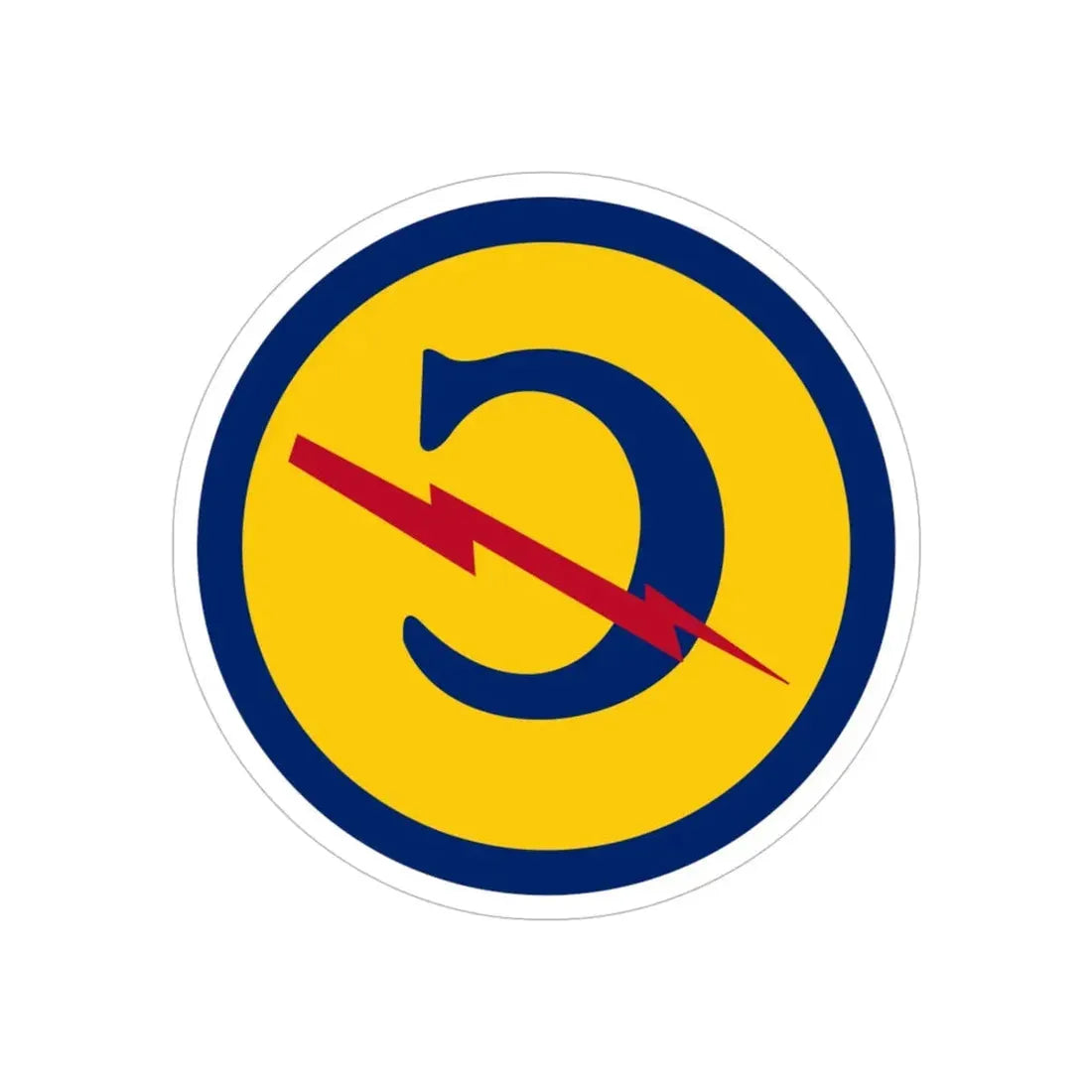 Zone Constabulary Forces of the European Theater (U.S. Army) REVERSE PRINT Transparent Die-Cut STICKER 6 Inch Die-Cut Transparent - The Sticker Space