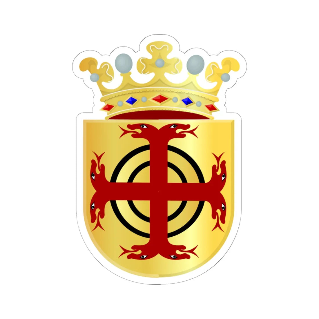 Zweeloo wapen (Netherlands) (Coat of Arms) STICKER Vinyl Kiss-Cut Decal - The Sticker Space