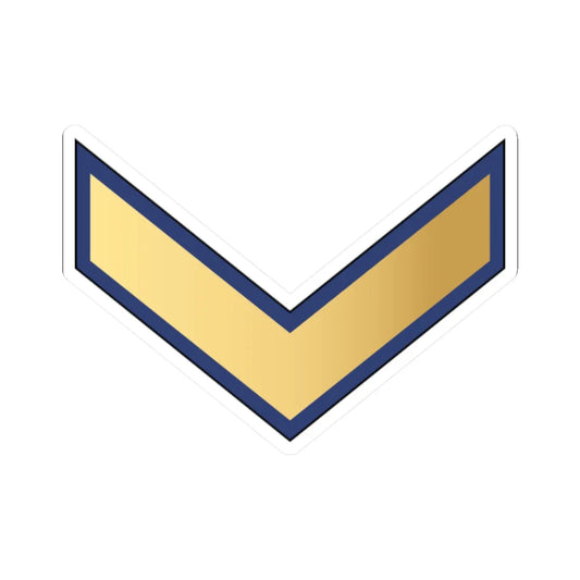 01. KAF PFC (Kuwait) (Military Rank) STICKER Vinyl Kiss-Cut Decal 2 Inch White - The Sticker Space