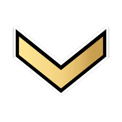 01. KNF PFC (Kuwait) (Military Rank) STICKER Vinyl Kiss-Cut Decal 3 Inch White - The Sticker Space