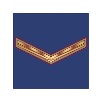 01. QEAF LCPL (Qatar) (Military Rank) STICKER Vinyl Kiss-Cut Decal 2 Inch White - The Sticker Space