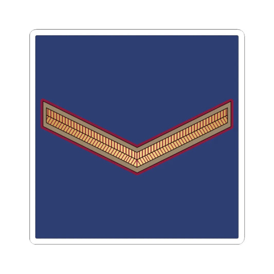 01. QEAF LCPL (Qatar) (Military Rank) STICKER Vinyl Kiss-Cut Decal 2 Inch White - The Sticker Space