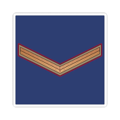 01. QEAF LCPL (Qatar) (Military Rank) STICKER Vinyl Kiss-Cut Decal 3 Inch White - The Sticker Space