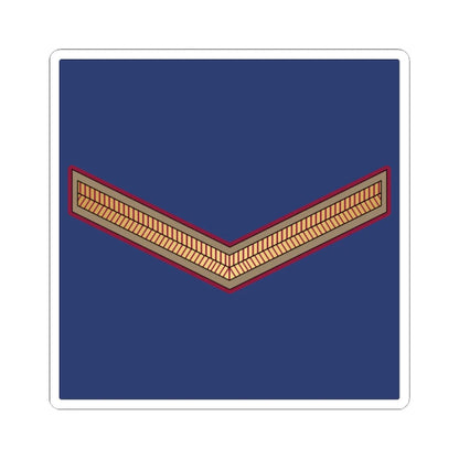 01. QEAF LCPL (Qatar) (Military Rank) STICKER Vinyl Kiss-Cut Decal 4 Inch White - The Sticker Space