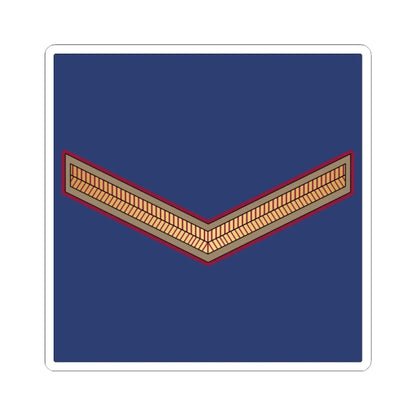 01. QEAF LCPL (Qatar) (Military Rank) STICKER Vinyl Kiss-Cut Decal 6 Inch White - The Sticker Space