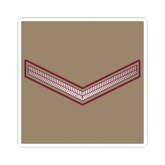 01. QELF LCPL (Qatar) (Military Rank) STICKER Vinyl Kiss-Cut Decal 2 Inch White - The Sticker Space
