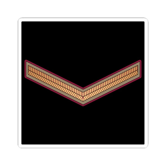 01. QENF LCPL (Qatar) (Military Rank) STICKER Vinyl Kiss-Cut Decal 2 Inch White - The Sticker Space