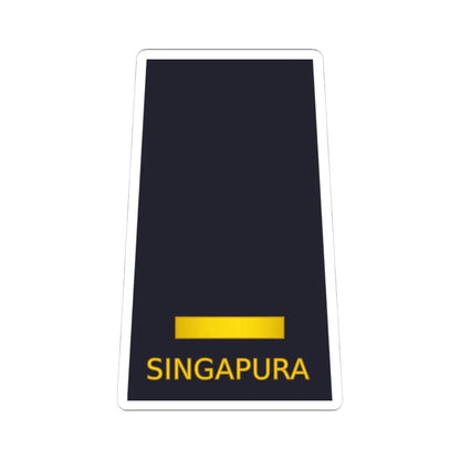 01 RSAF OF01a (Singapore) (Military Rank) STICKER Vinyl Kiss-Cut Decal 4 Inch White - The Sticker Space