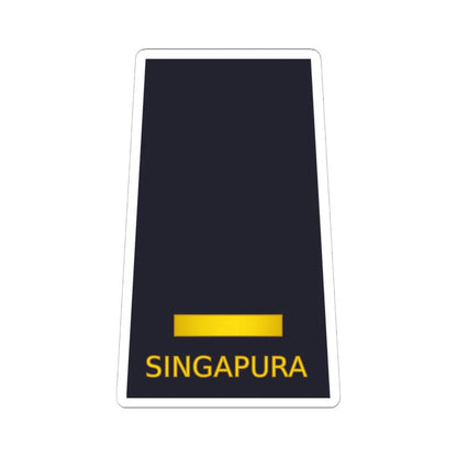 01 RSAF OF01a (Singapore) (Military Rank) STICKER Vinyl Kiss-Cut Decal 6 Inch White - The Sticker Space